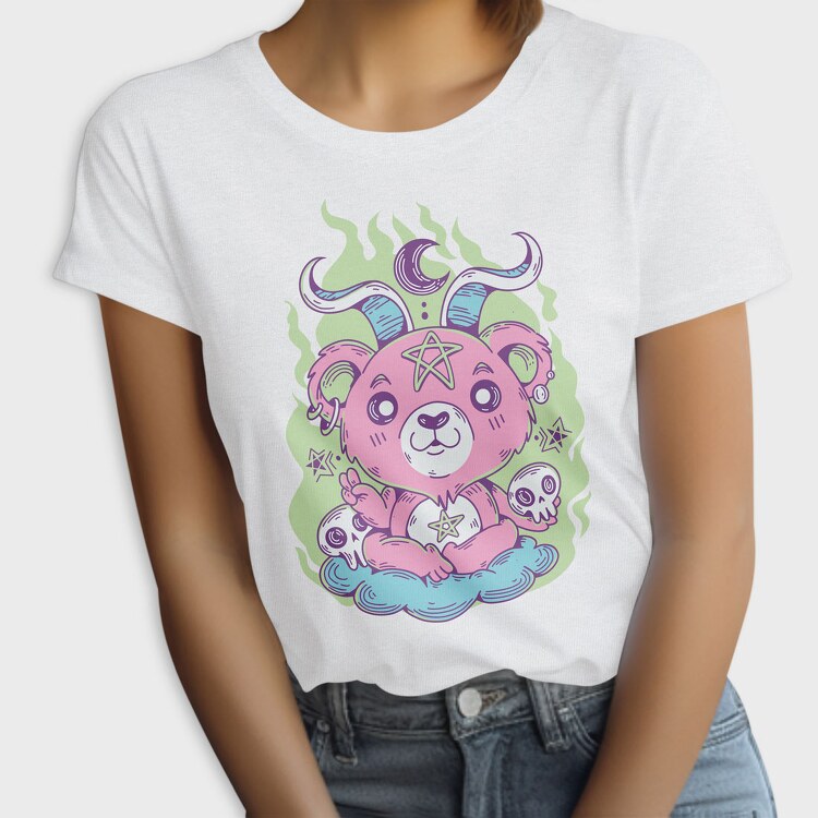 Cute Pastel Bear, Tricou Femei