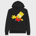 Cartoon Retro the Simpsons 6, Hanorac Oversize Barbati (Unisex)