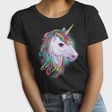 Unicorn Head Color, Tricou Femei