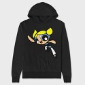 Cartoon Retro the Powerpuff Girls 4, Hanorac Oversize Barbati (Unisex)
