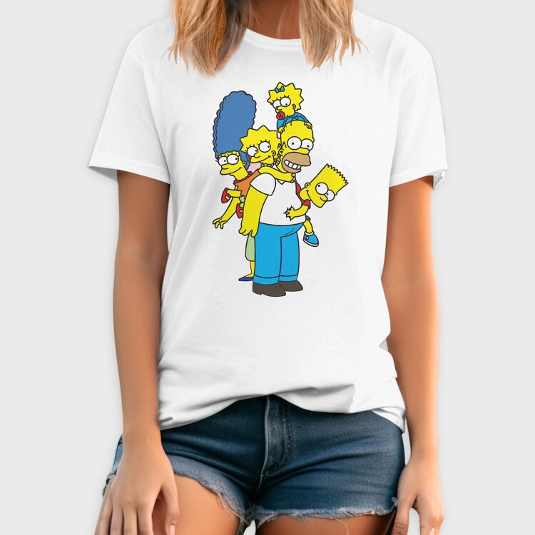 Cartoon Retro the Simpsons 1, Tricou Barbati (Unisex)