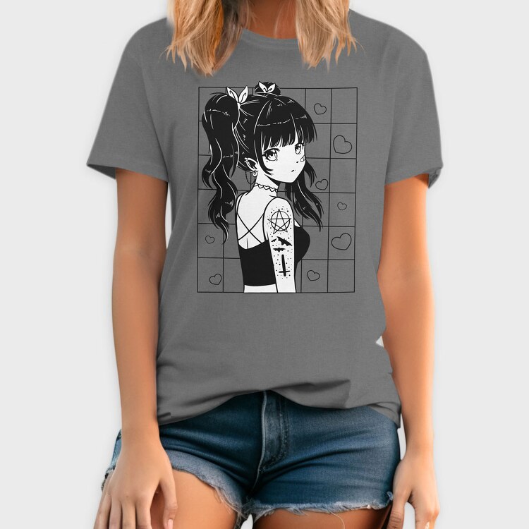 Anime Dark Cute, Tricou Barbati (Unisex)