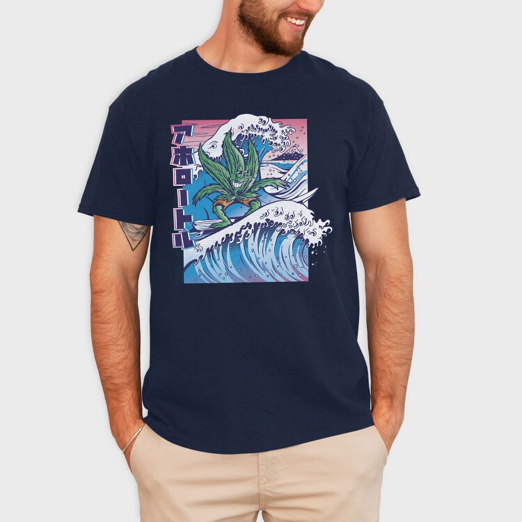 Weed Leaf Surf, Tricou Barbati (Unisex)