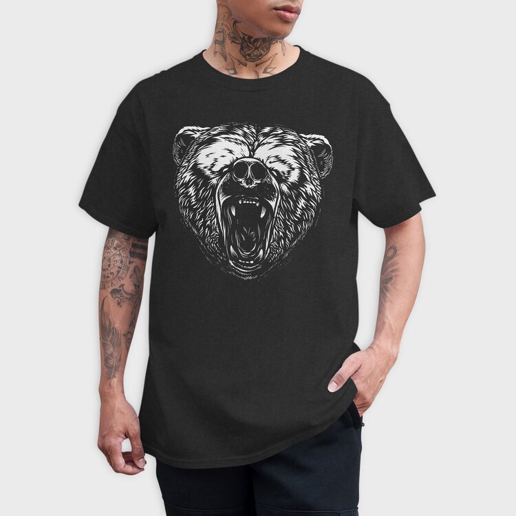 Bear White, Tricou Barbati (Unisex)