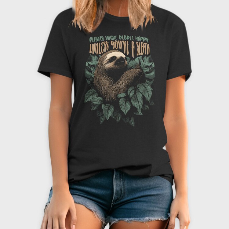 Sloth Plants, Tricou Barbati (Unisex)