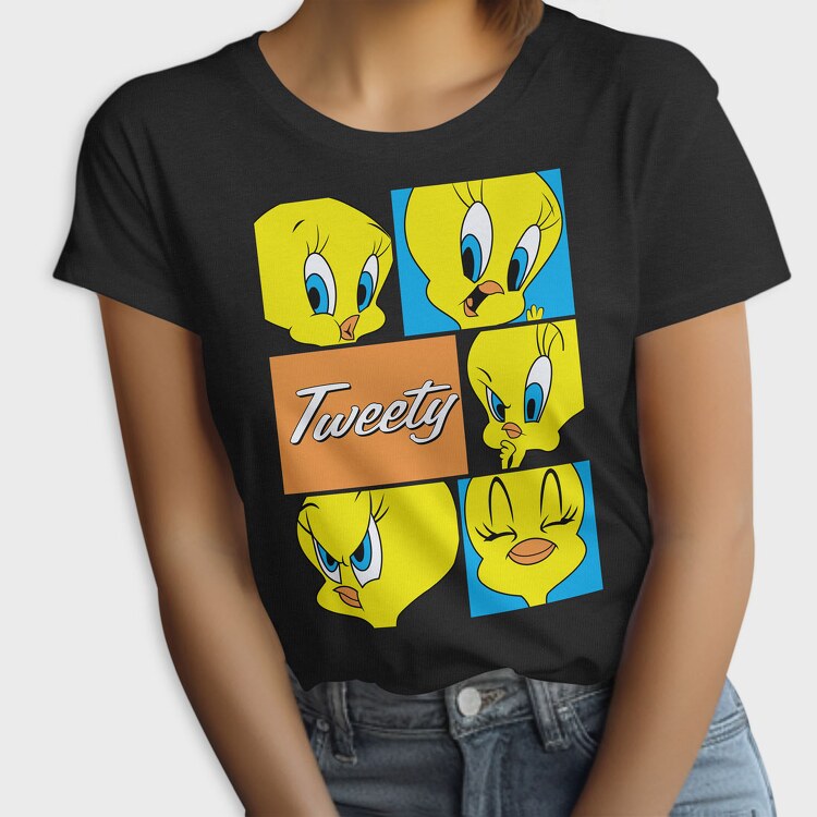 Cartoon Retro Tweety 1, Tricou Femei