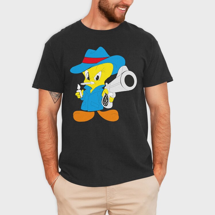 Cartoon Retro Tweety 3, Tricou Barbati (Unisex)