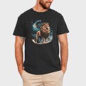 Lion Night Stars, Tricou Barbati (Unisex)