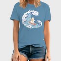 Cute Surfer Cat, Tricou Barbati (Unisex)