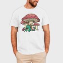 Frog Knitting Mushroom House, Tricou Barbati (Unisex)