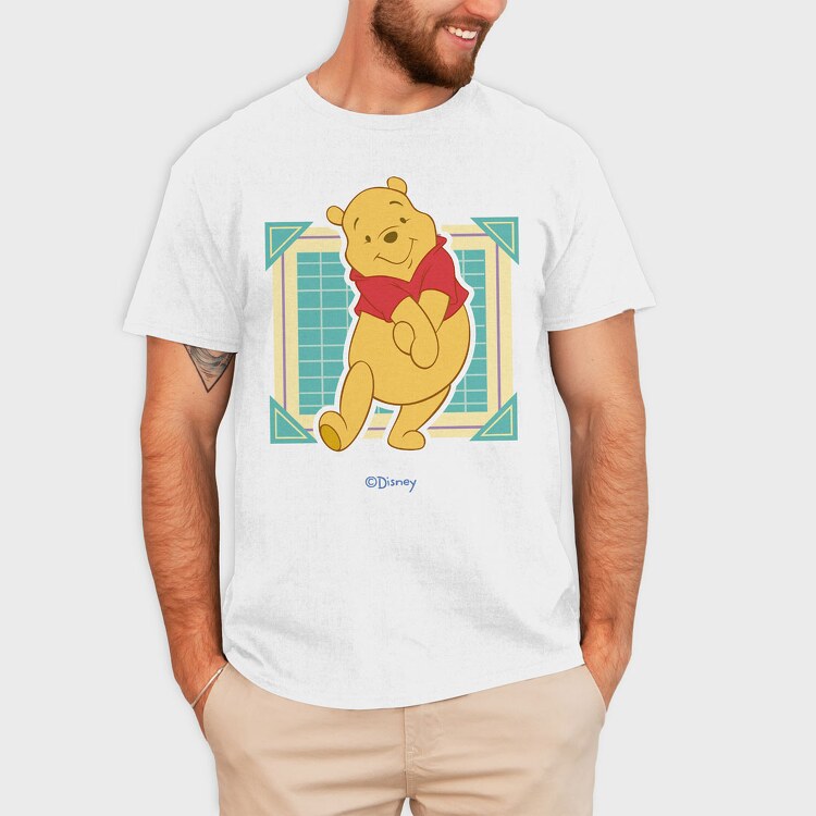 Cartoon Retro Winnie the Pooh 4, Tricou Barbati (Unisex)