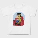 Giraffe Reading, Tricou Copii