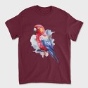 Magnificent Rosella Watercolor, Tricou Barbati (Unisex)