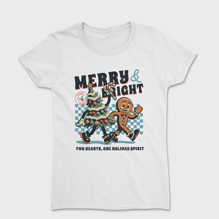Merry and Bright Tree Cookie, Tricou Femei