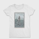 Skeleton Deadlifting Tarot Card, Tricou Femei