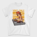 Vinyl Only Dj, Tricou Barbati (Unisex)