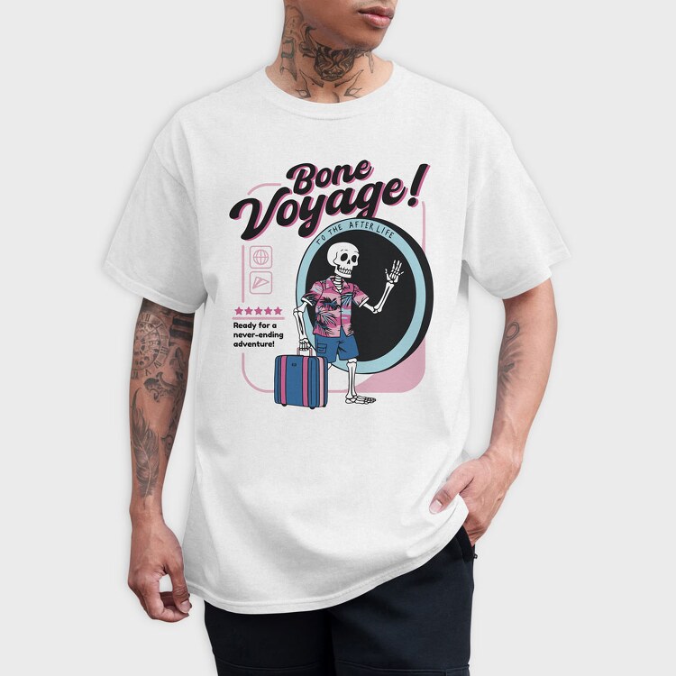 Bone Voyage, Tricou Barbati (Unisex)