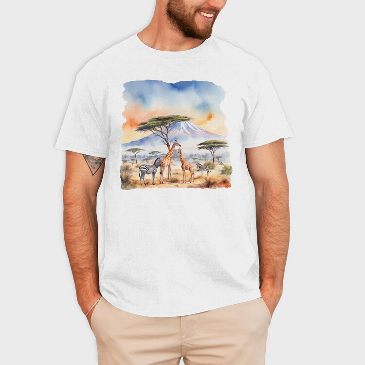 Mount Kilimanjaro, Tricou Barbati (Unisex)