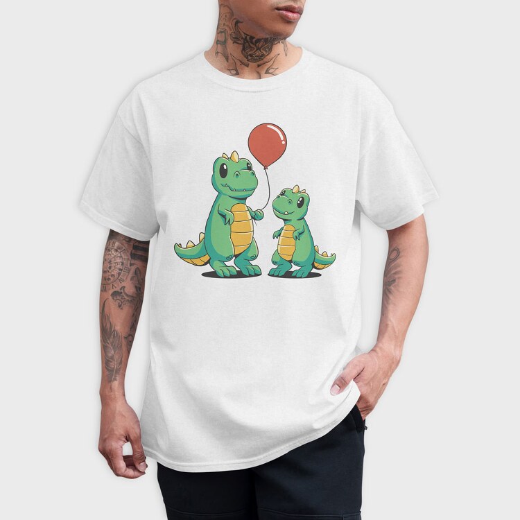Dinos Balloon, Tricou Barbati (Unisex)