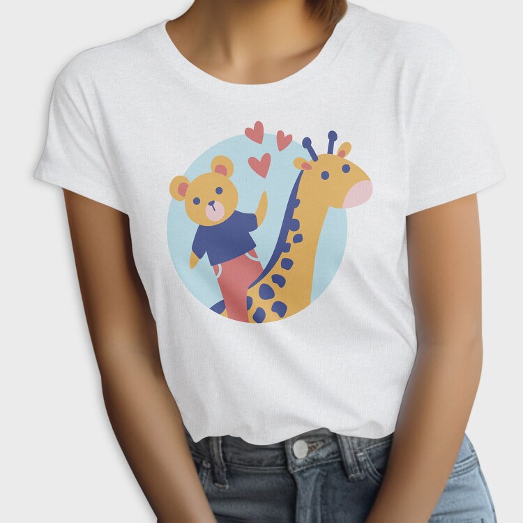 Animals Cartoon, Tricou Femei