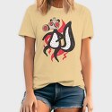 Skunk With Gas Mask, Tricou Barbati (Unisex)