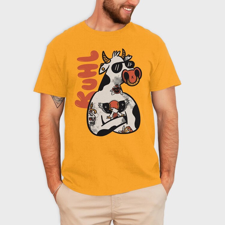 Cool Cow, Tricou Barbati (Unisex)