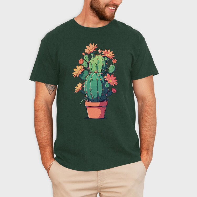 Cactus Flowers, Tricou Barbati (Unisex)