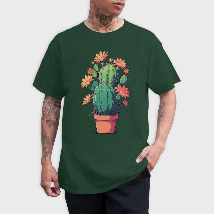 Cactus Flowers, Tricou Barbati (Unisex)