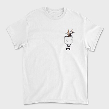 Pocket Pandas, Tricou Barbati (Unisex)