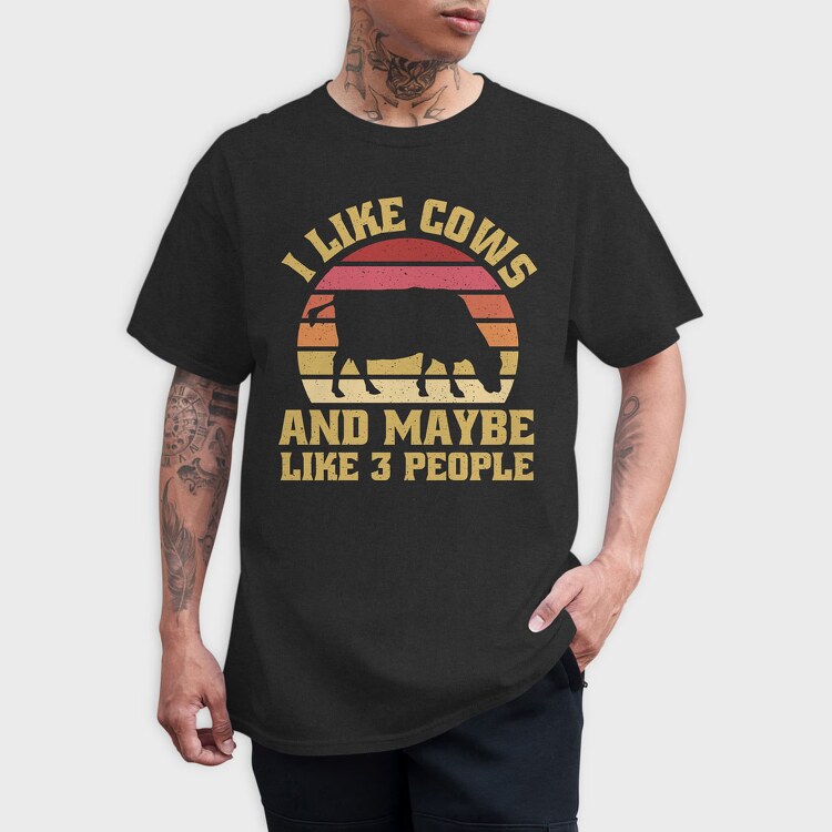 I Like Cows, Tricou Barbati (Unisex)