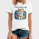 Cat Chill Vibes, Tricou Barbati (Unisex)