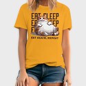 Cat Eat Sleep Repeat, Tricou Barbati (Unisex)