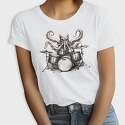 octopus playing drums, Tricou Femei