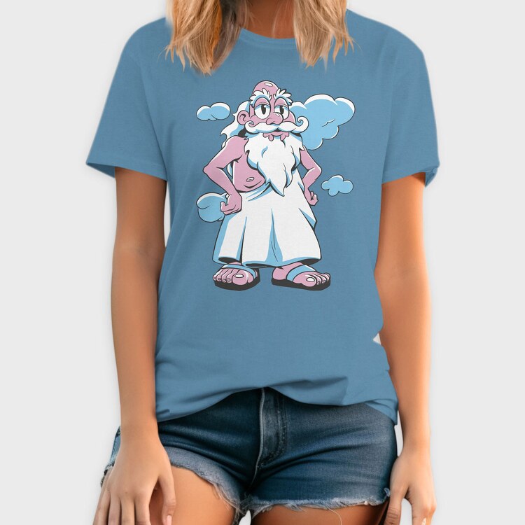 Oldman God Cartoon, Tricou Barbati (Unisex)