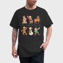 Christmas Characters Dancing, Tricou Barbati (Unisex)