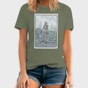 Skeleton Deadlifting Tarot Card, Tricou Barbati (Unisex)