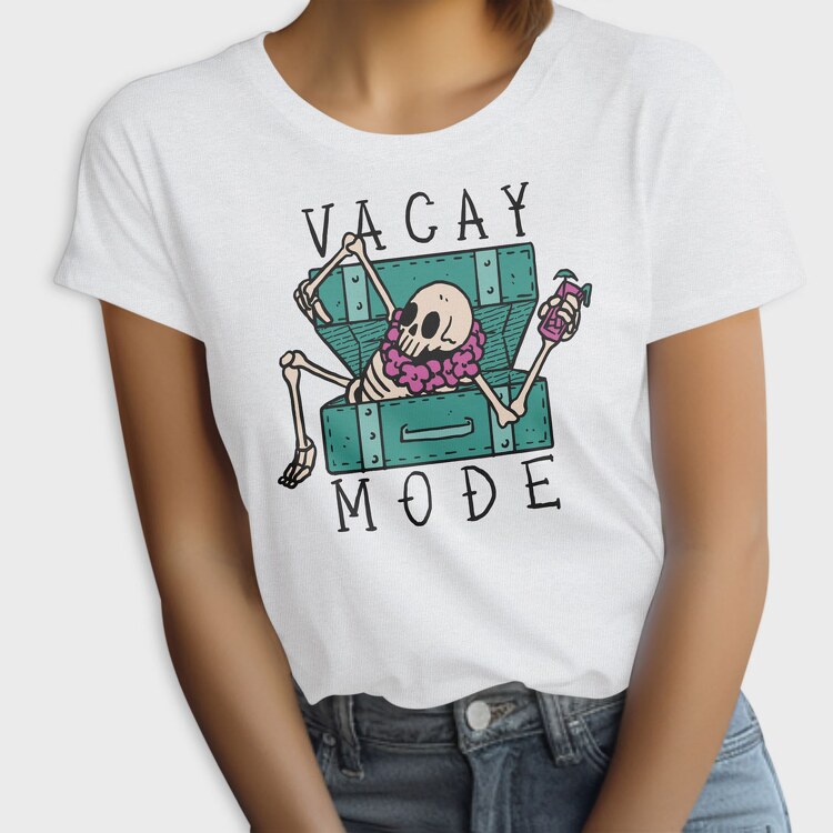 Skeleton Vacay, Tricou Femei
