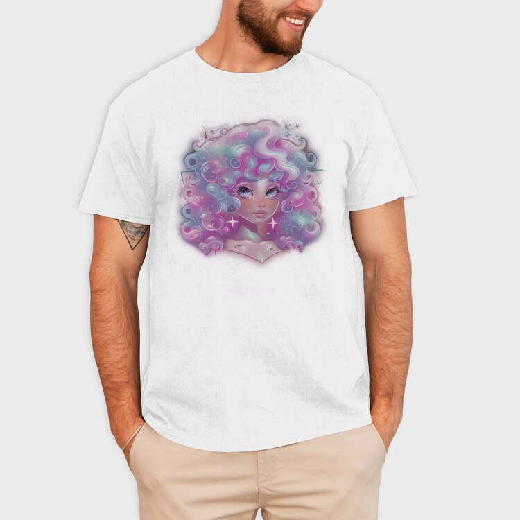 Cosmic Girl Portrait, Tricou Barbati (Unisex)