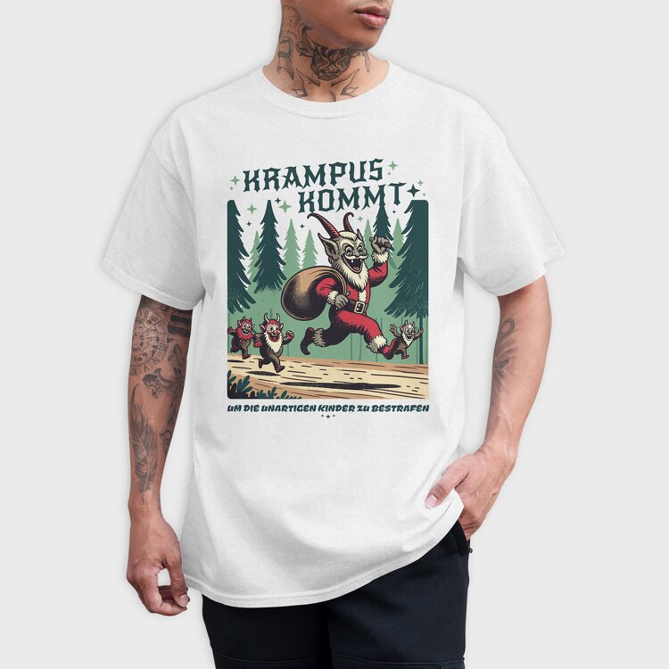 Krampus Kommt, Tricou Barbati (Unisex)