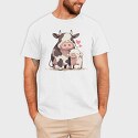 Pig Cow Love, Tricou Barbati (Unisex)