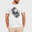 Skull Roses, Tricou Barbati (Unisex)
