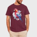 Magnificent Rosella Watercolor, Tricou Barbati (Unisex)