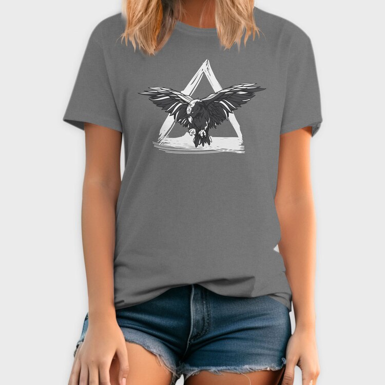 Crow Triangle, Tricou Barbati (Unisex)