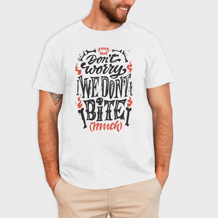 We Dont Bite, Tricou Barbati (Unisex)