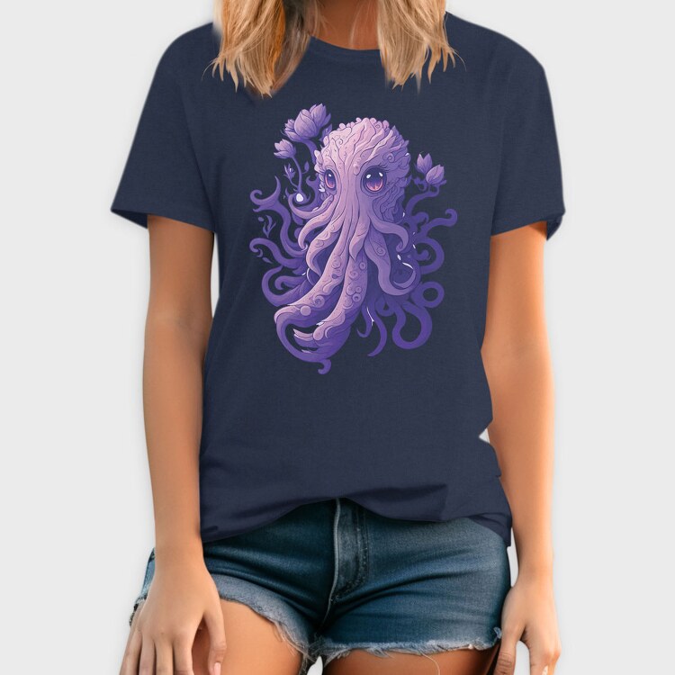 Purple Octopus, Tricou Barbati (Unisex)