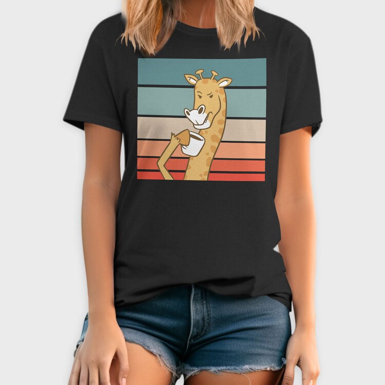 Giraffe Cofee, Tricou Barbati (Unisex)