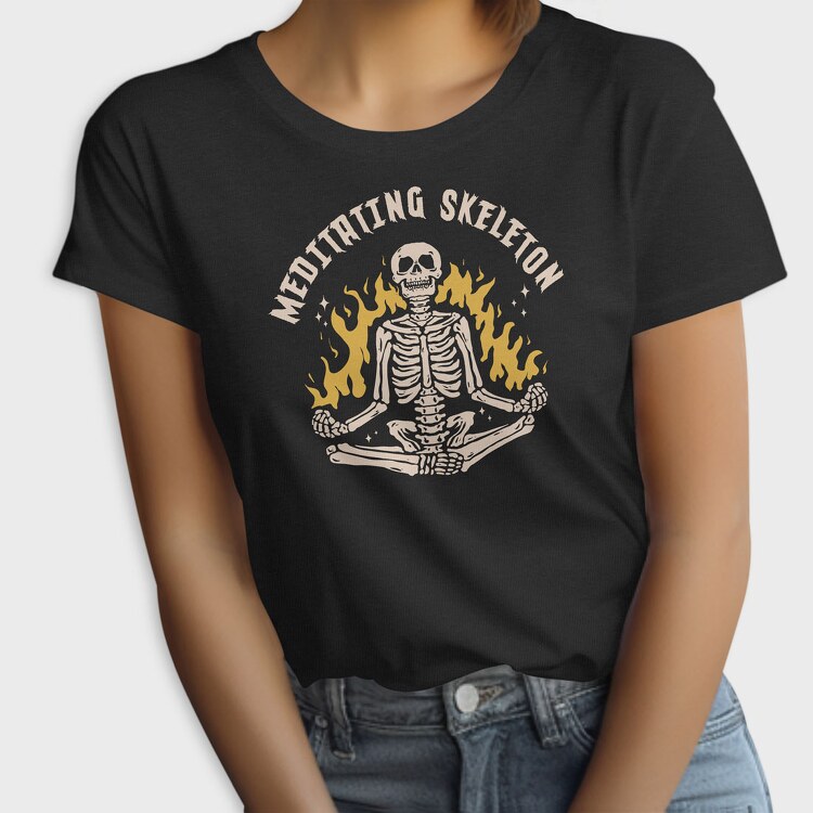Meditating Skelleton, Tricou Femei