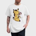 Giraffe Eating, Tricou Barbati (Unisex)