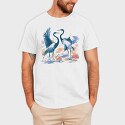 Dancing Cranes, Tricou Barbati (Unisex)