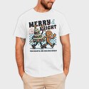 Merry and Bright Tree Cookie, Tricou Barbati (Unisex)